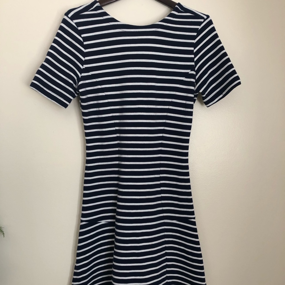 Reversible striped dress